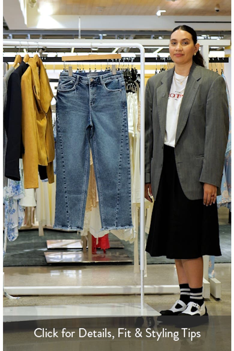 Twist Seam High Waist Ankle Jeans video
