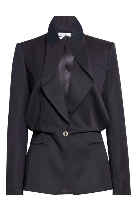 Cotton Folded Lapel Jacket