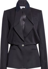 McQueen Cotton Folded Lapel Jacket