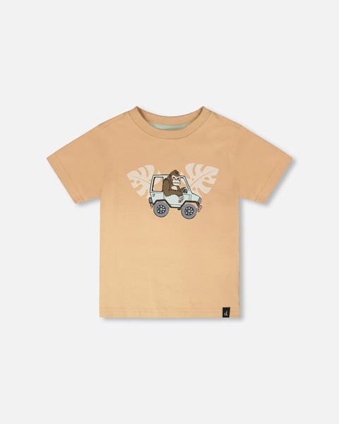 Organic Cotton Gorilla Print Short Sleeve T-Shirt (Baby)