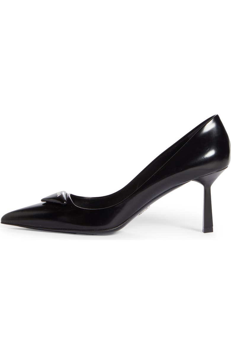 Prada Logo Pointed Toe Pump, Alternate, color,