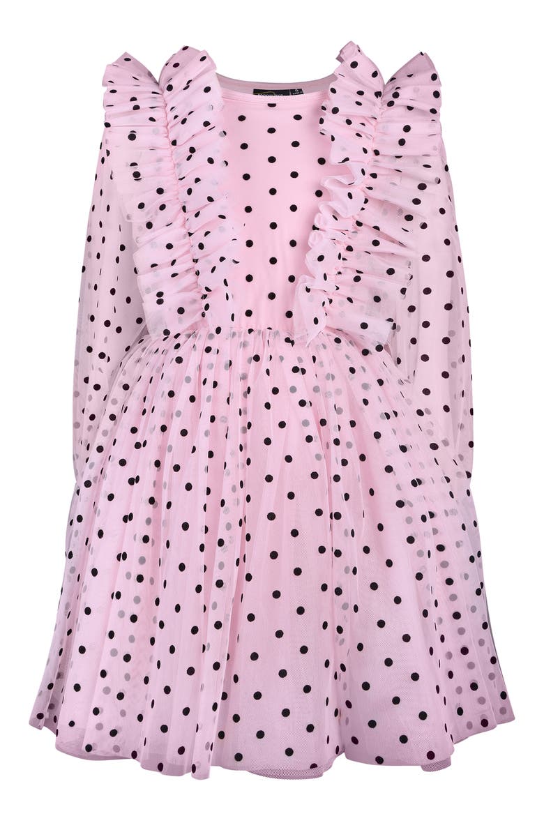 Kids' Long Sleeve Tulle Dress, Main, color, SOFT PINK