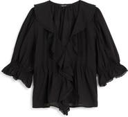 Madewell Cotton Blend Ruffle Top