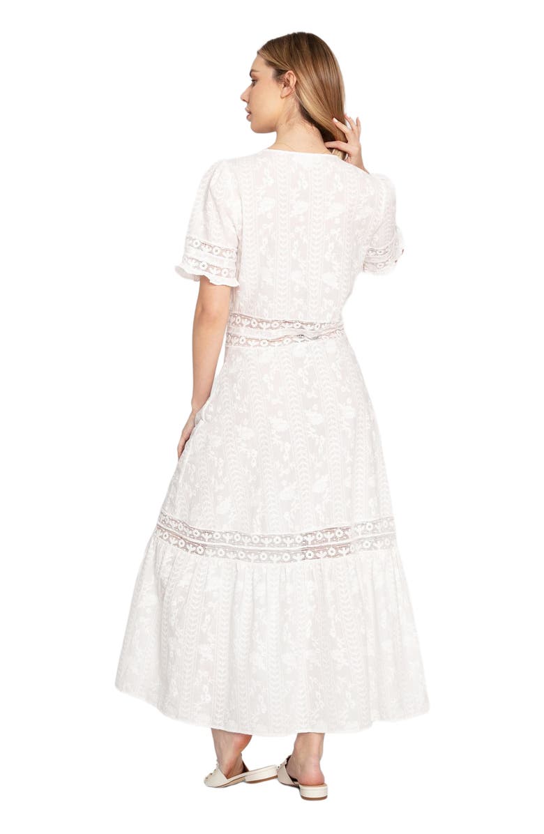 Belle & Bloom Summer Breeze Lace Midi Dress, Alternate, color, White