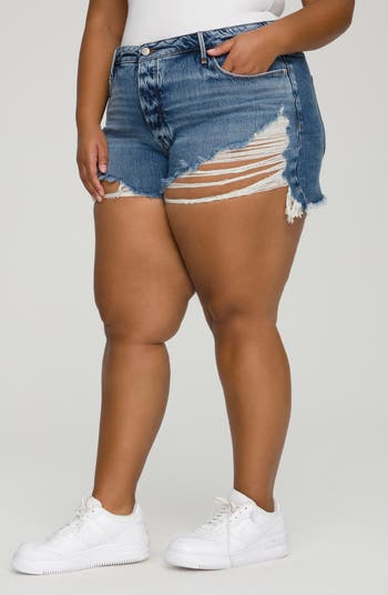 Bombshell Cutoff Denim Shorts