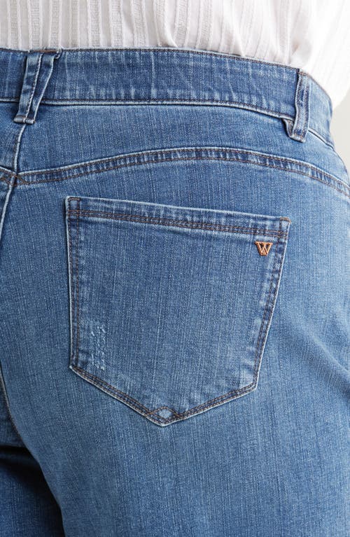Wit & Wisdom High Waist Mid Thigh Relaxed Denim Shorts
