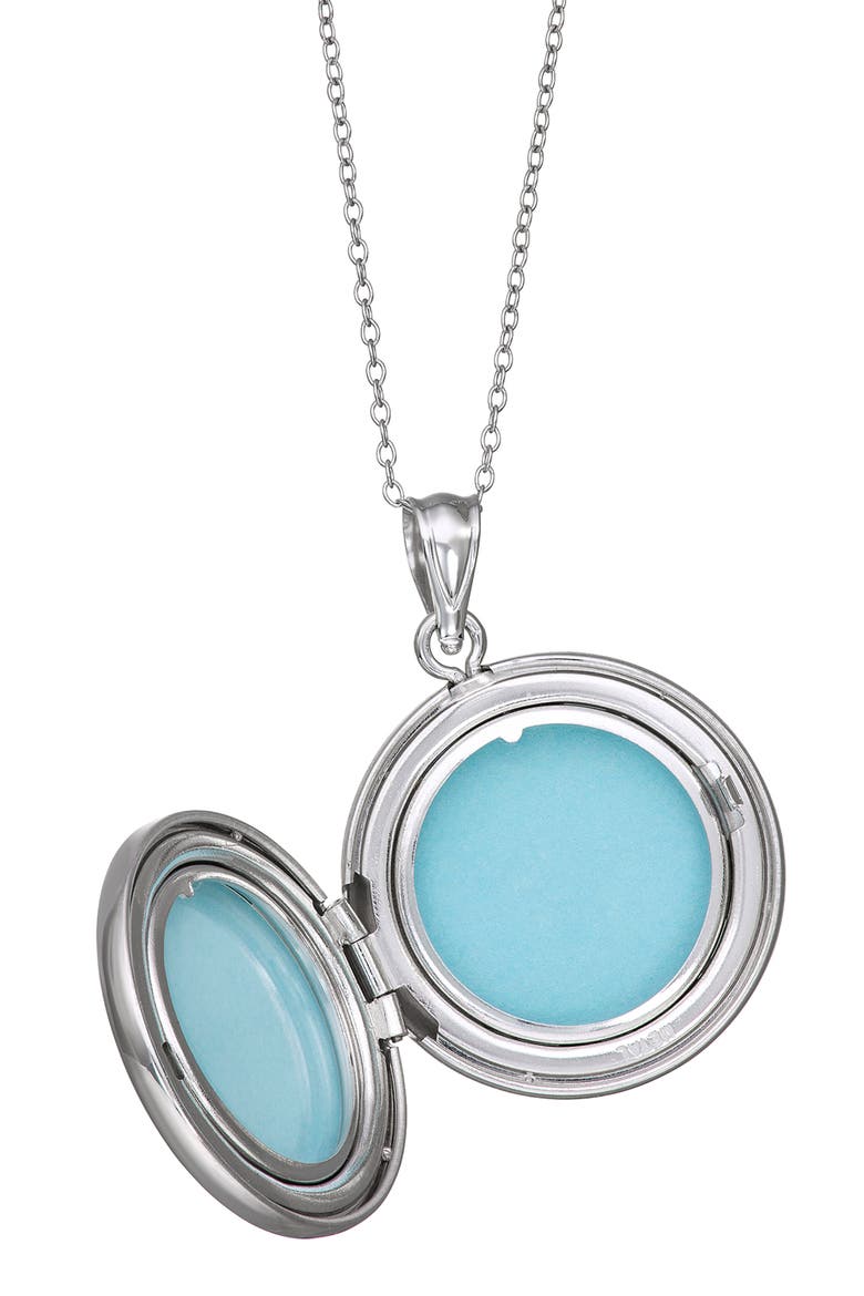 Sterling Silver Compass Pendant Necklace, Alternate, color, SILVER