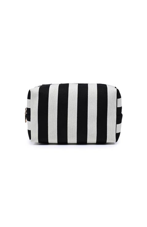 Essential Stripe Cosmetic & Travel Organizer Pouch