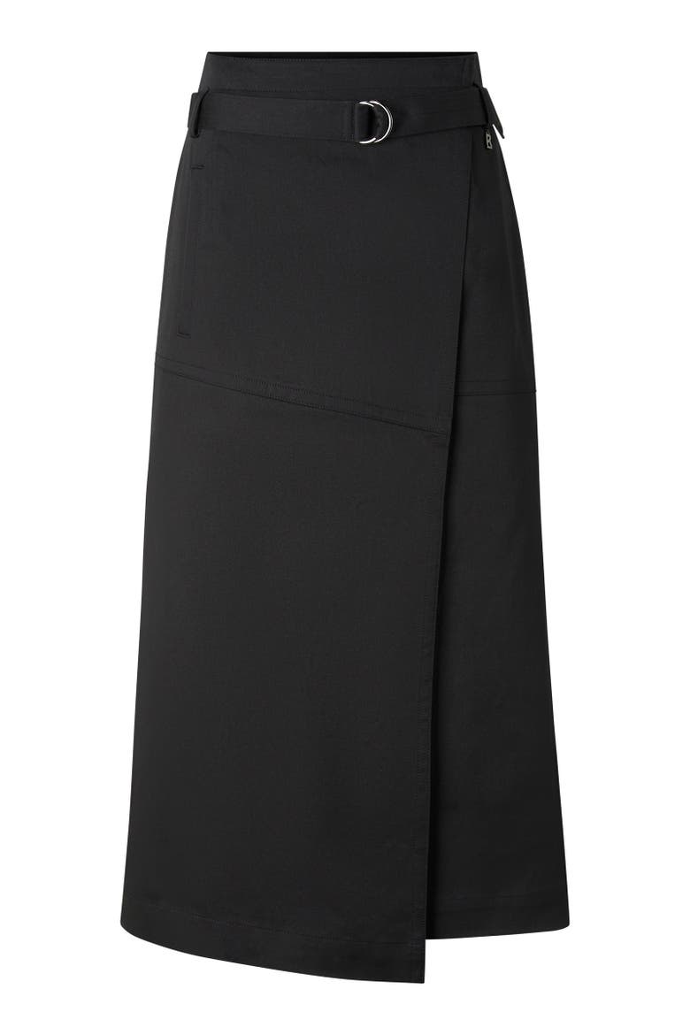 Jocy Wrap Skirt, Main, color, Black