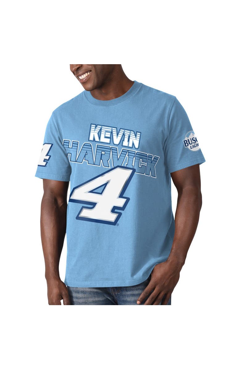 STARTER Men's Starter Light Blue Kevin Harvick Special Teams T-Shirt, Main, color, Light Blue