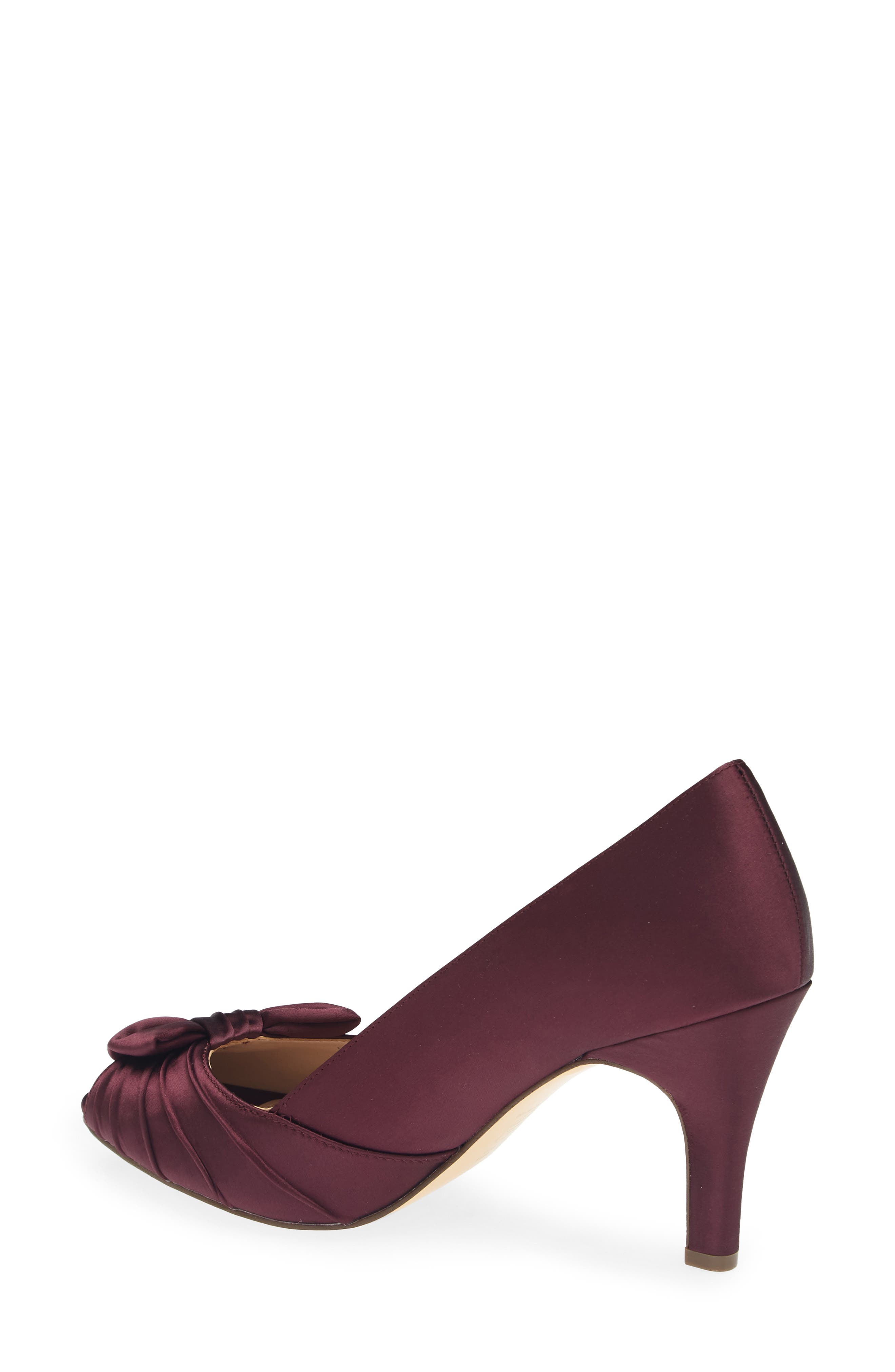 Florene Peep Toe Pump, Alternate, color, BORDEAUX