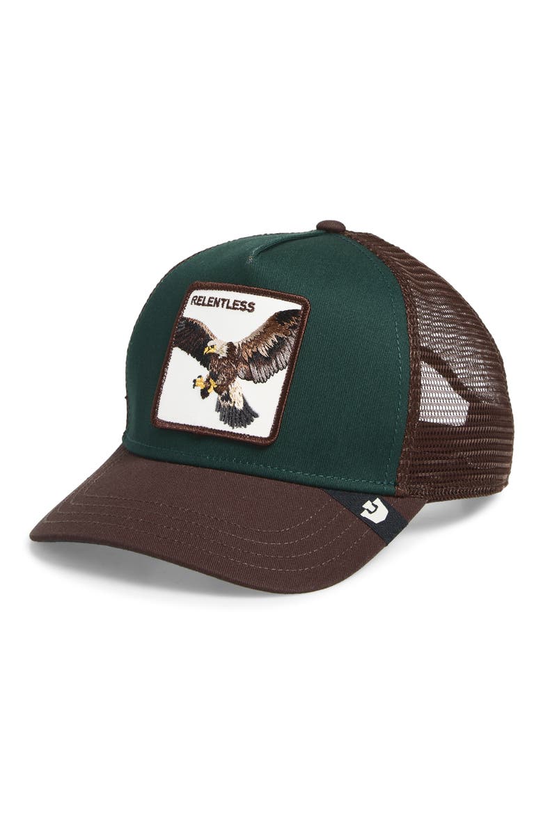 Represent Eagle Snapback Trucker Hat, Main, color, GUARD