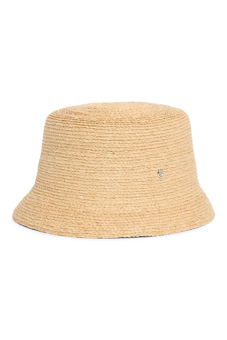 Malia Raffia UPF 50+ Bucket Hat, Main, color, NATURAL