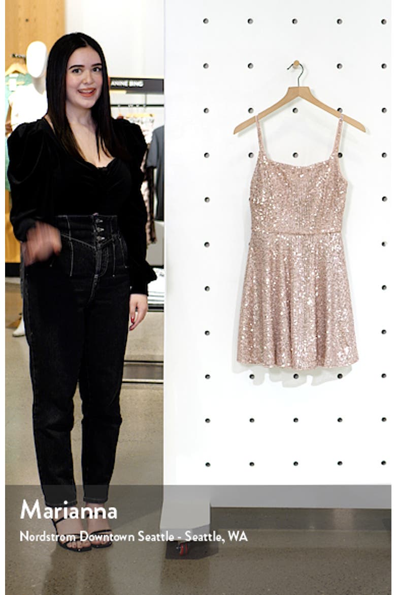 Sequin Skater Minidress video