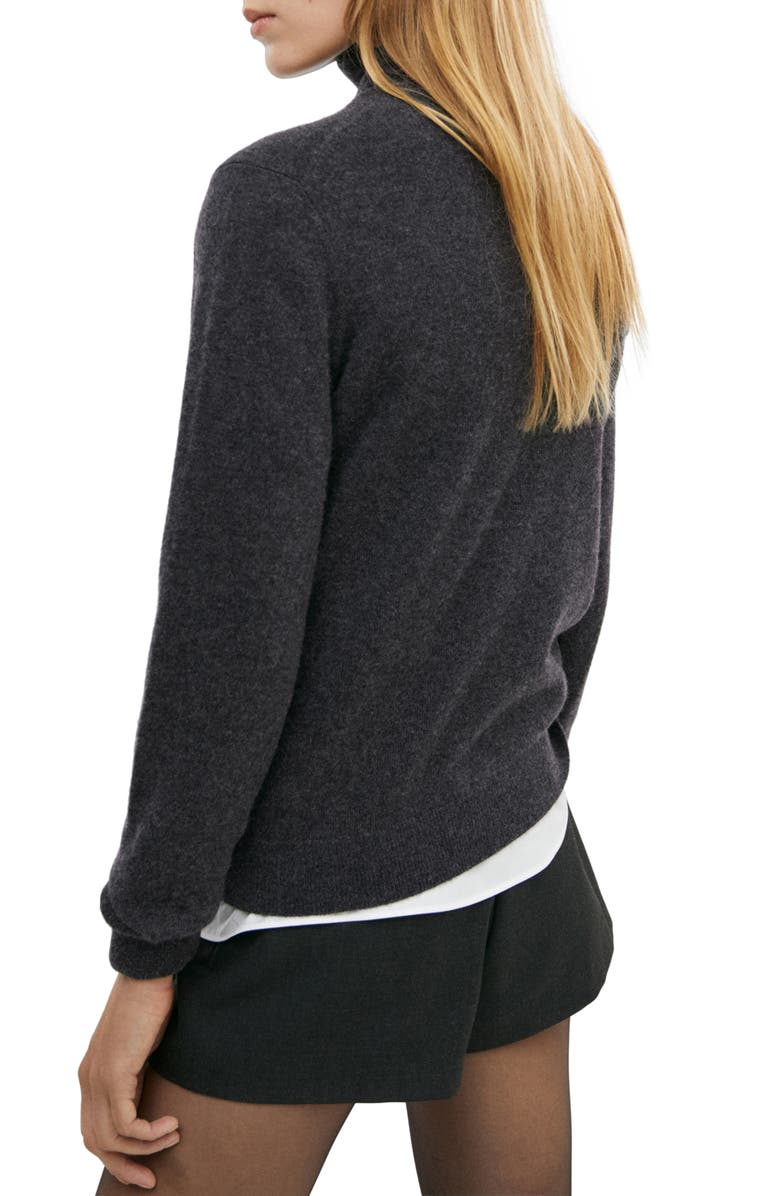MANGO Turtleneck Cashmere Sweater, Alternate, color, 
