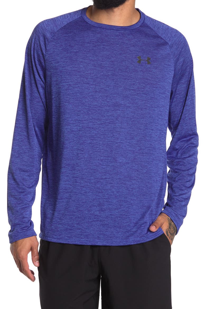 Performance Tech Long Sleeve T-Shirt, Main, color, BLU