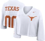 Nike Women's Nike White Texas Longhorns Cropped Mesh Dri-FIT Fashion Jersey