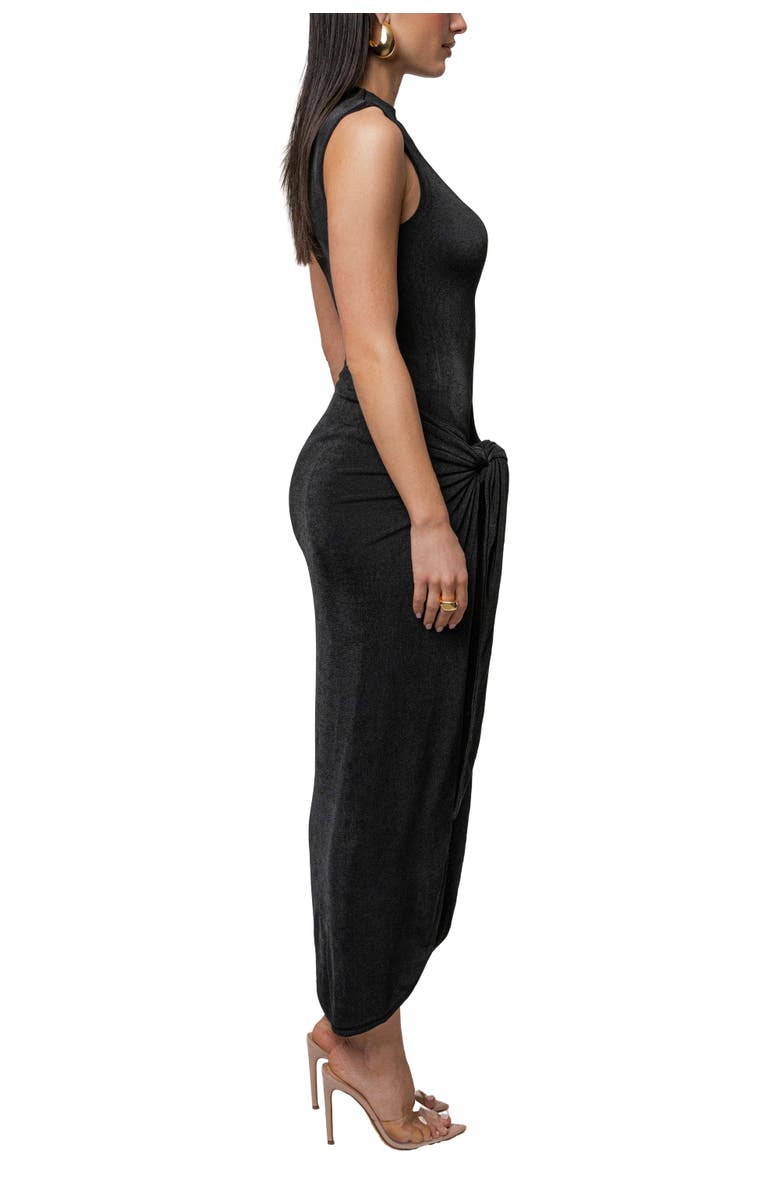 JLUXLABEL Aubree Midi Dress, Alternate, color, Black