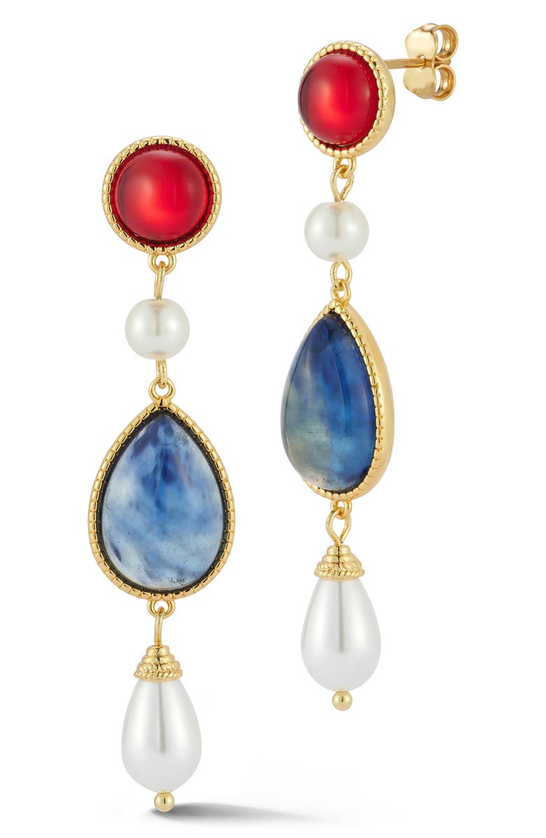 CHLOE AND MADISON Vintage Drop Earrings, Main, color, Gold