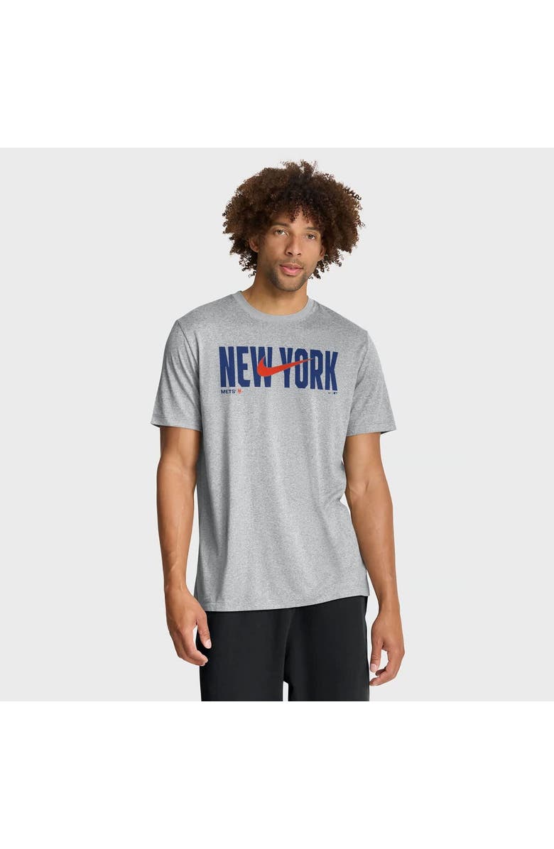 Nike Men's Nike Heather Gray New York Mets Swoosh Legend Dri-FIT T-Shirt, Main, color, Heather Gray