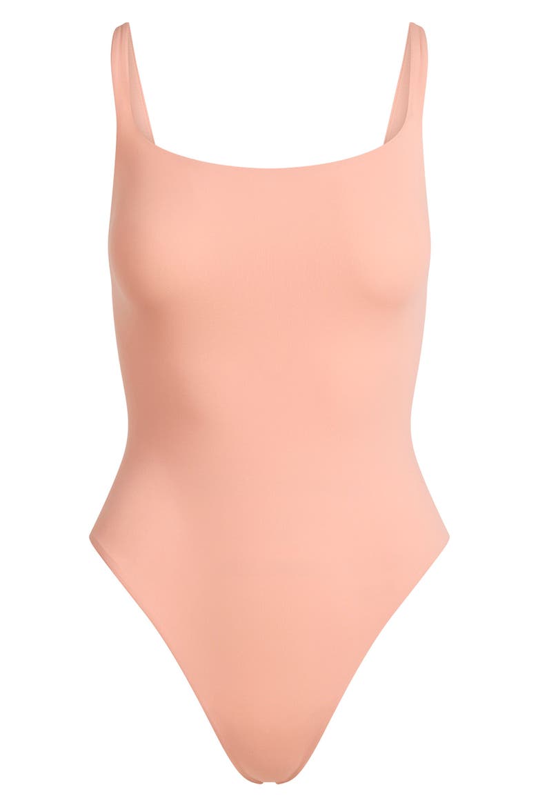Fits Everybody Square Neck Bodysuit, Alternate, color, DESERT CLAY