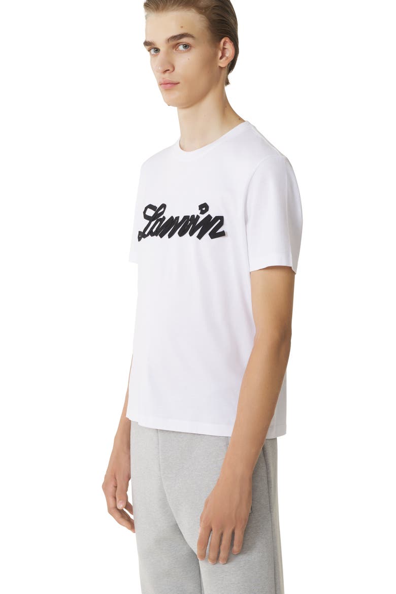 White Lanvin Ribbon T-Shirt, Alternate, color, Optic White