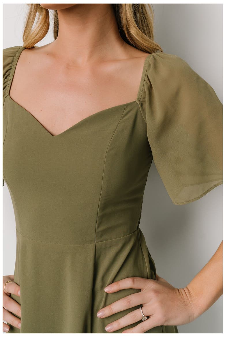 Sierra Sweetheart Maxi Dress, Alternate, color, Dusty Olive