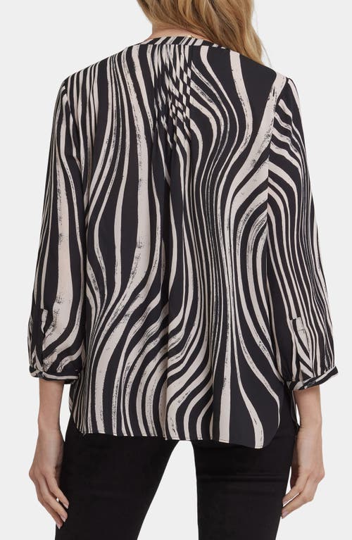 Nydj Pintuck Top In Black
