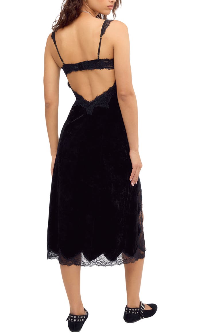 Date Night Ready Velvet Dress, Alternate, color, BLACK COMBO
