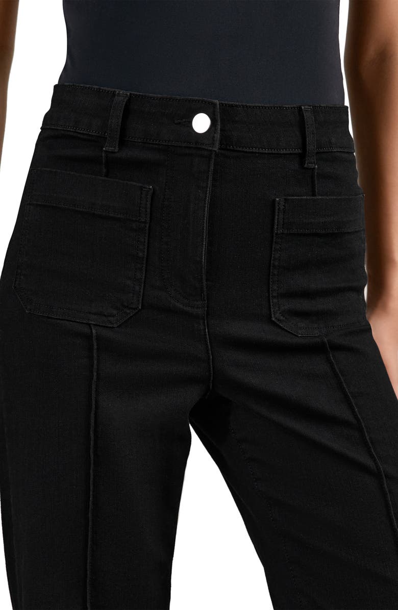 Reiss Sakura Wide Leg Jeans, Alternate, color, Black