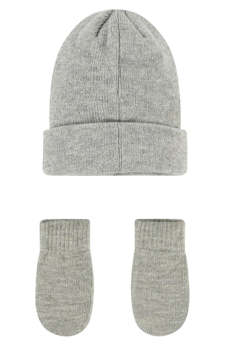 Nike Beanie & Mittens, Alternate, color, Dark Grey Heather