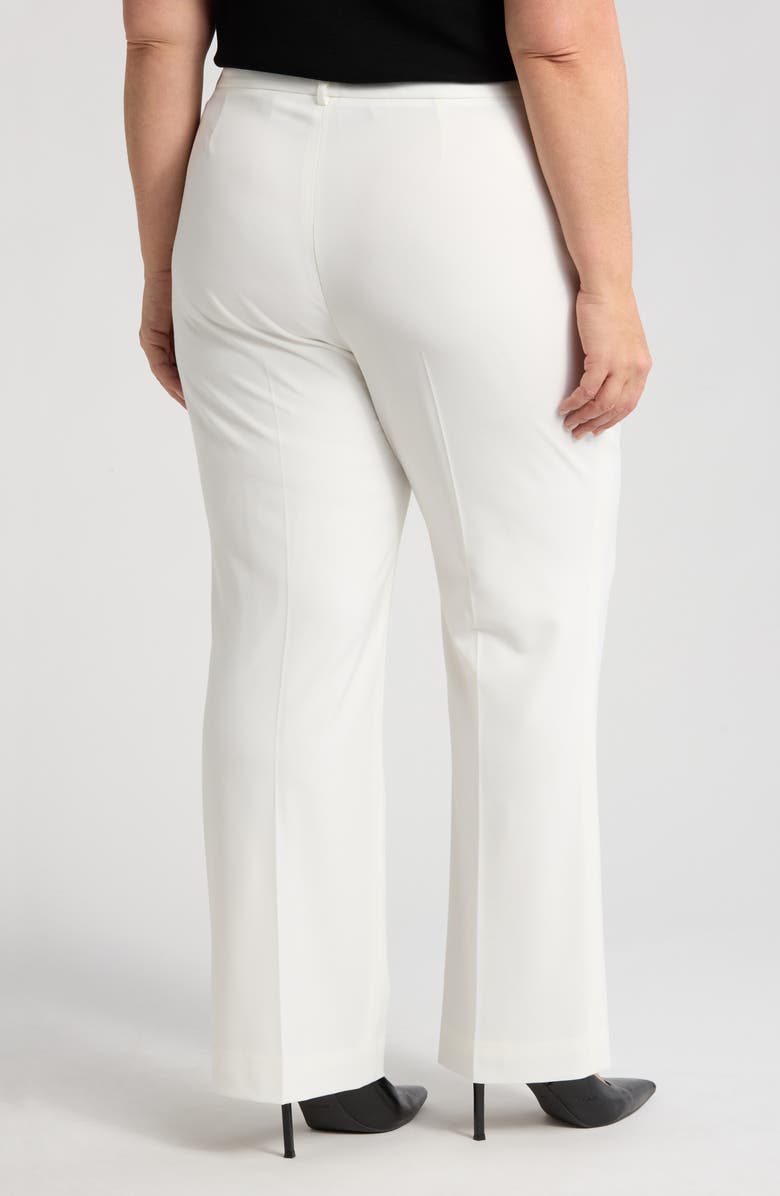 Tahari ASL Bird Eye Straight Leg Pants, Alternate, color, White
