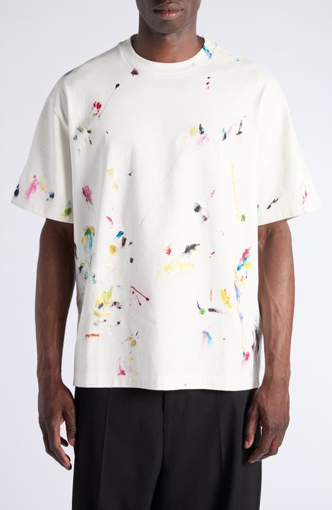 Oversize Painted Cotton T-Shirt