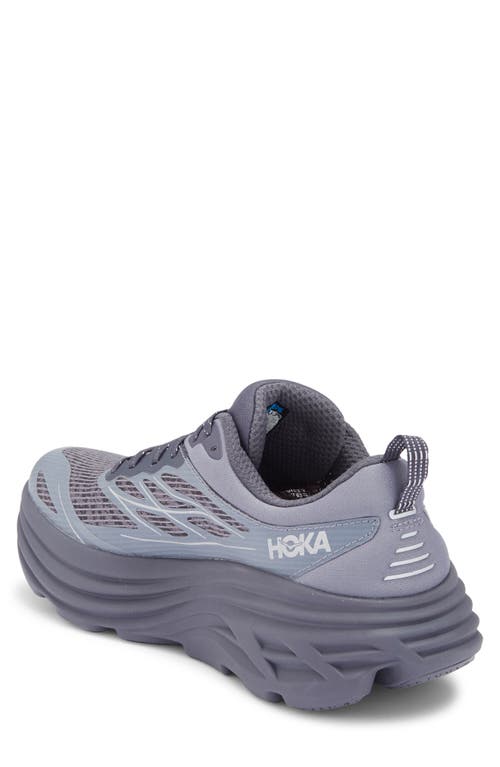 Hoka Bondi 8 Caged Sneaker In Gray