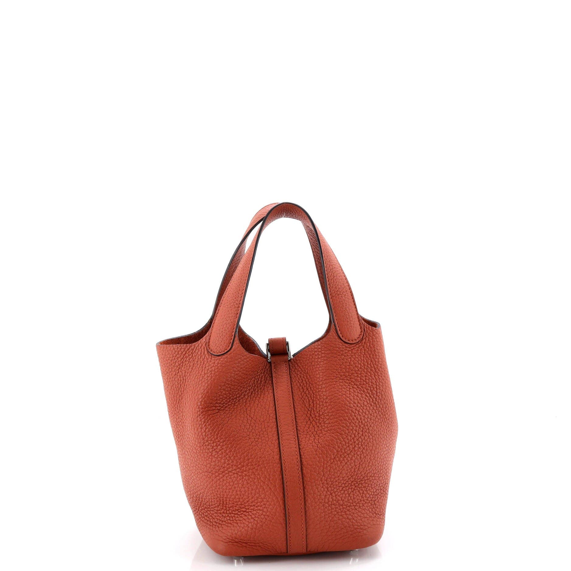 Pre-Owned Hermes Picotin Lock Bag Clemence PM, Alternate, color, Cuivre