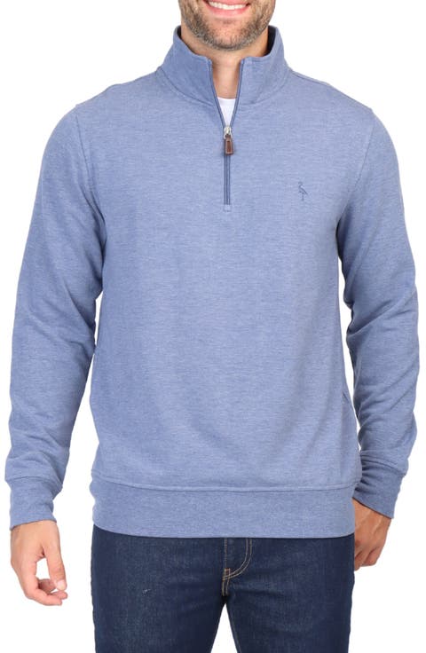 Sueded Fleece Quarter Zip Pullover