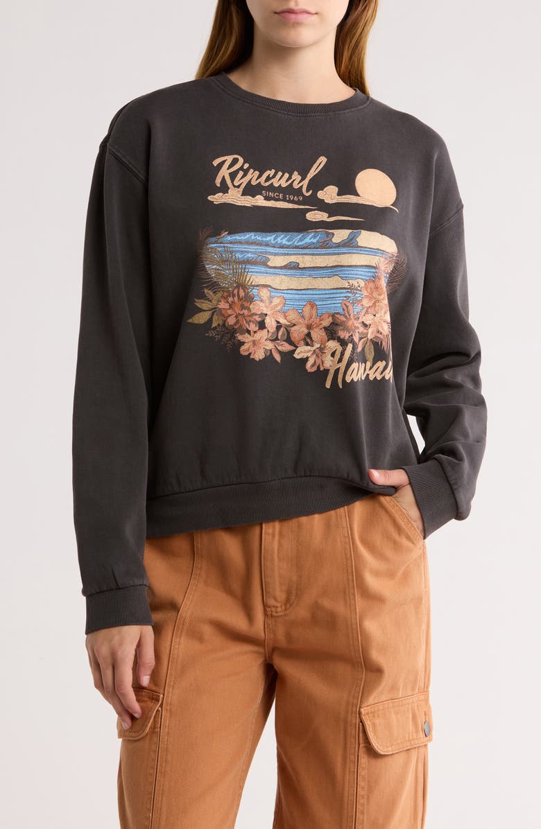Rip Curl Wave Gliders Relaxed Sweatshirt, Main, color, 