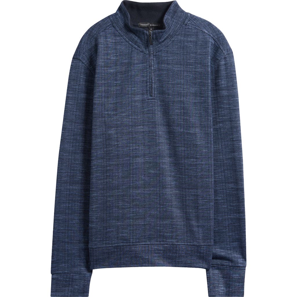 Robert Barakett Nash Quarter Zip Pullover In Blue