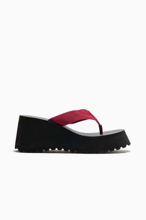 Wedge-heeled Flip-flops