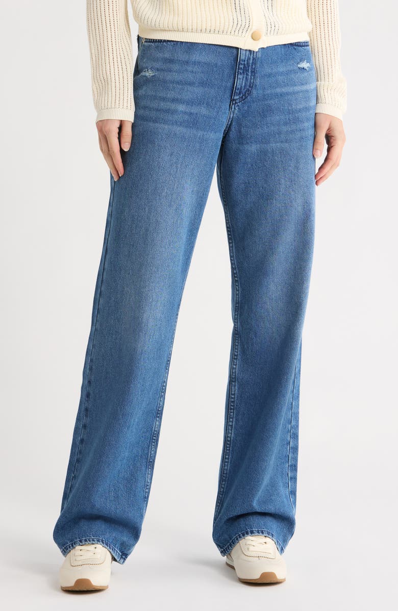 rag & bone Shannon High Waist Relaxed Straight Leg Jeans, Main, color, Polk
