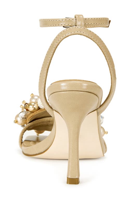 Azalea Wang Candela Ankle Strap Sandal In Beige