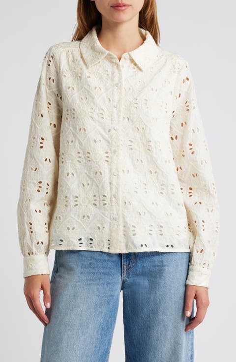 Women's Collared Tops | Nordstrom Rack