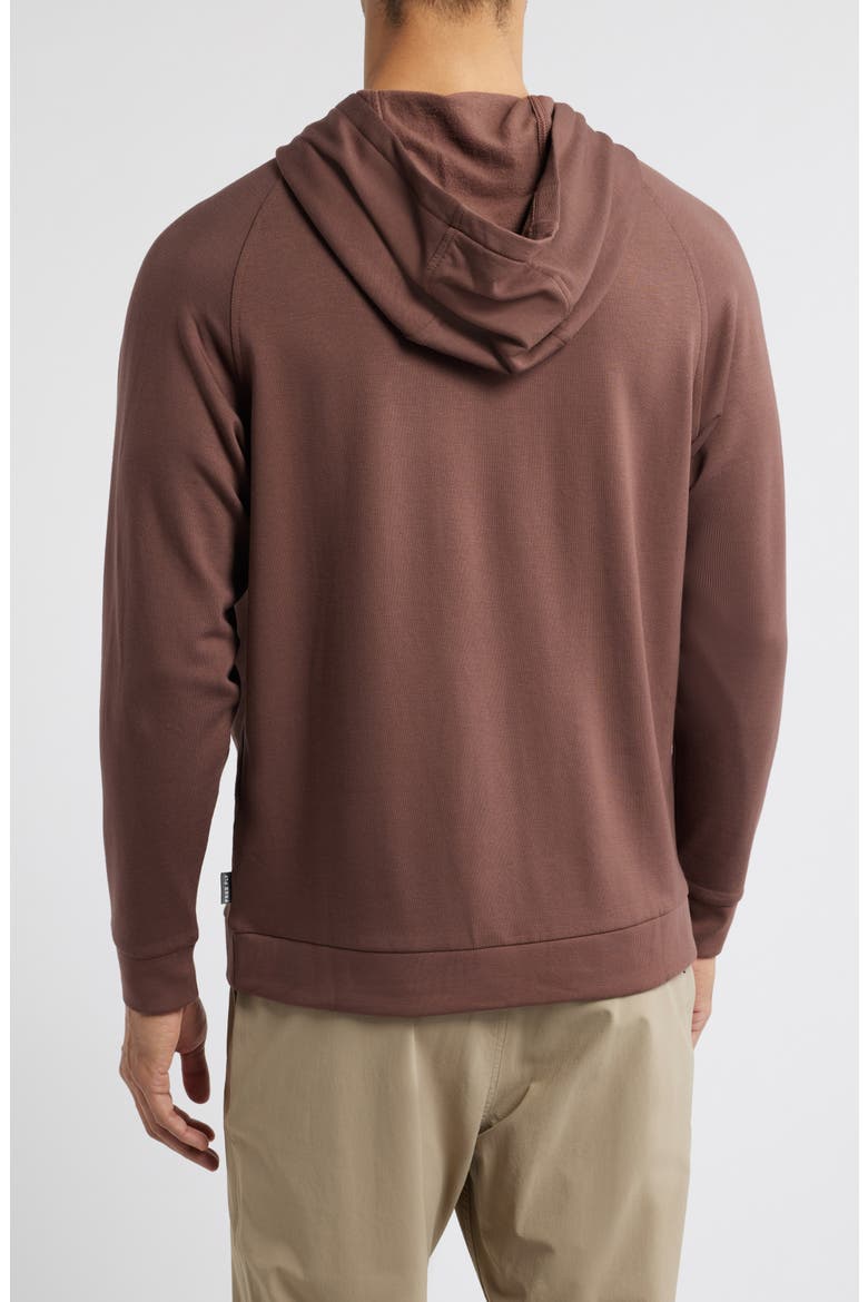 Fleece Hoodie, Alternate, color, CHESTNUT