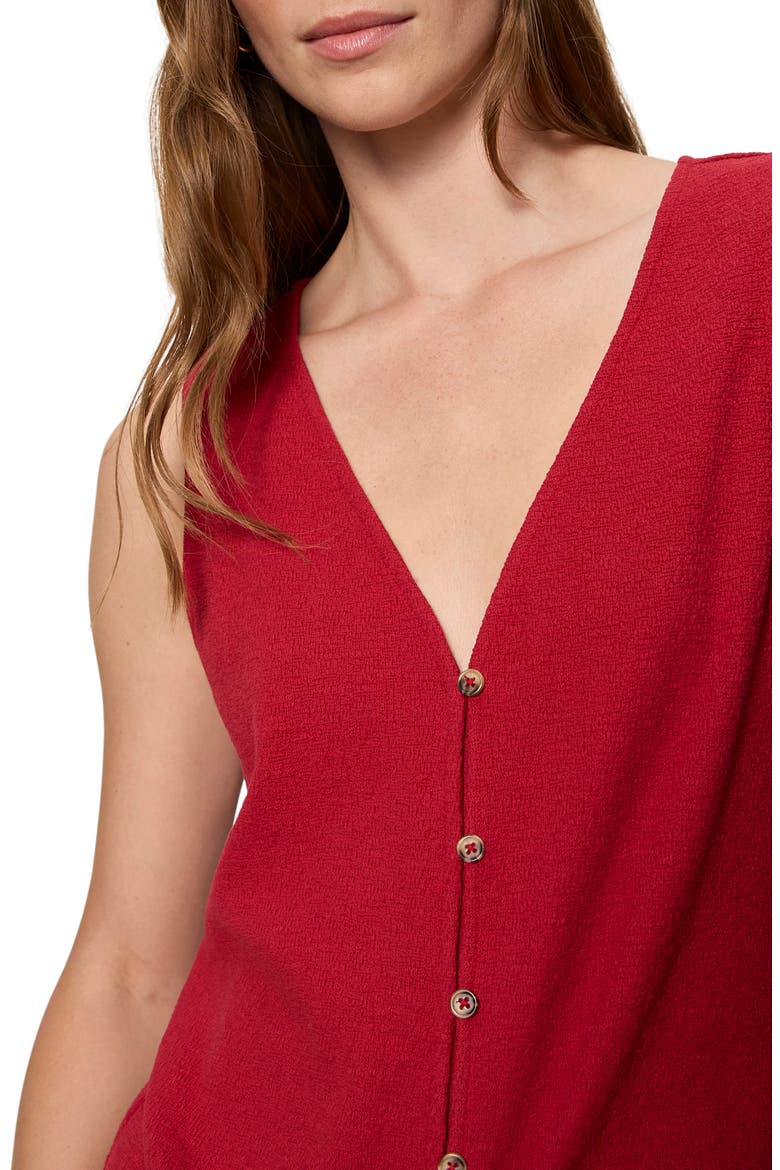 Easy Textured Vest, Alternate, color, RED BERRY