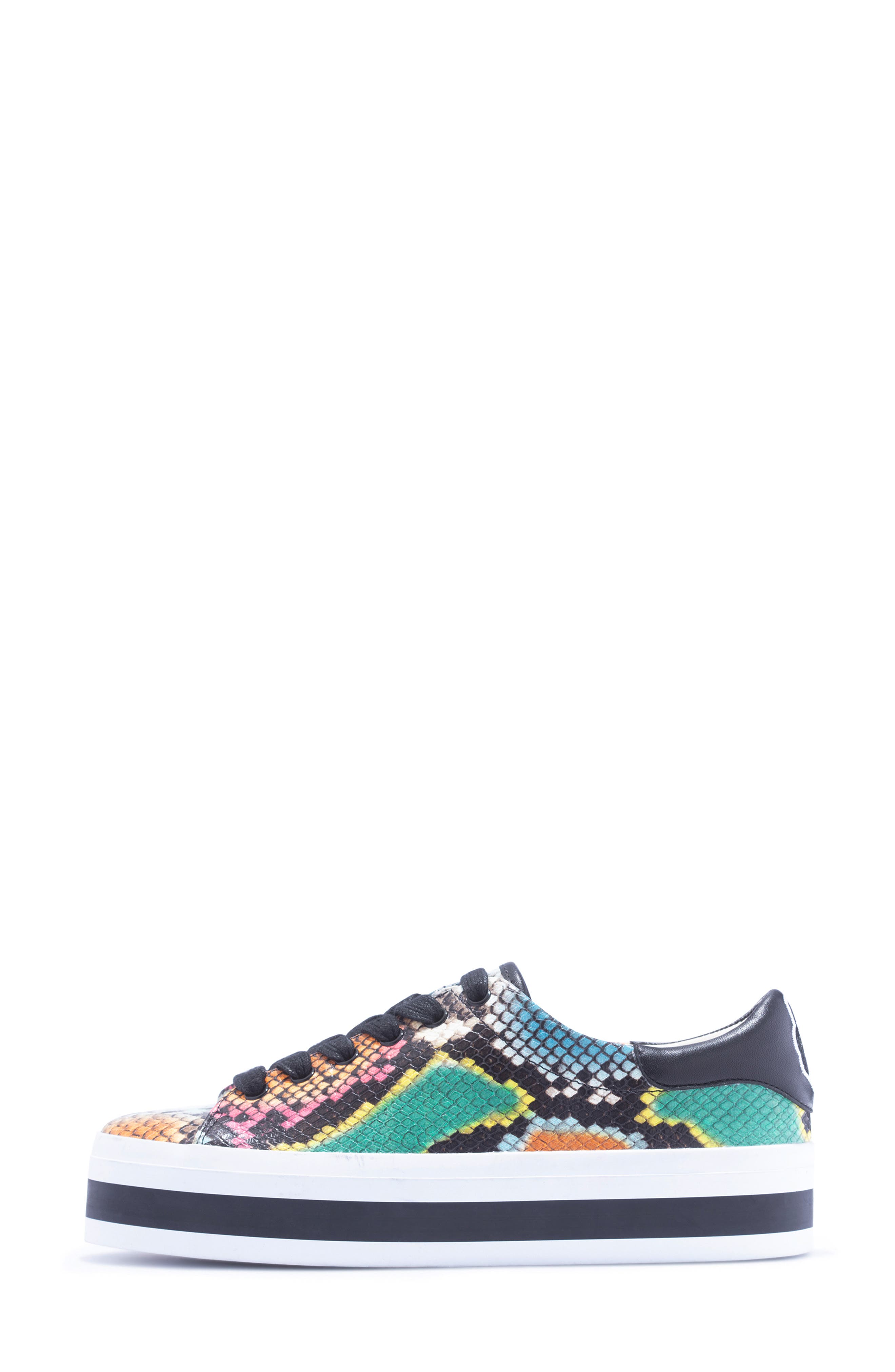 Ezra Flatform Sneaker, Alternate, color, MULTI/ BLACK
