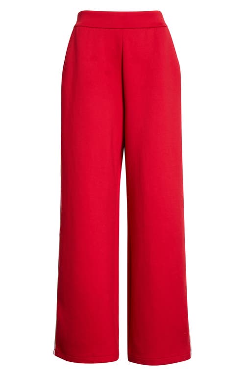 Beyond Yoga Wide Leg Spacer Knit Pants In Red