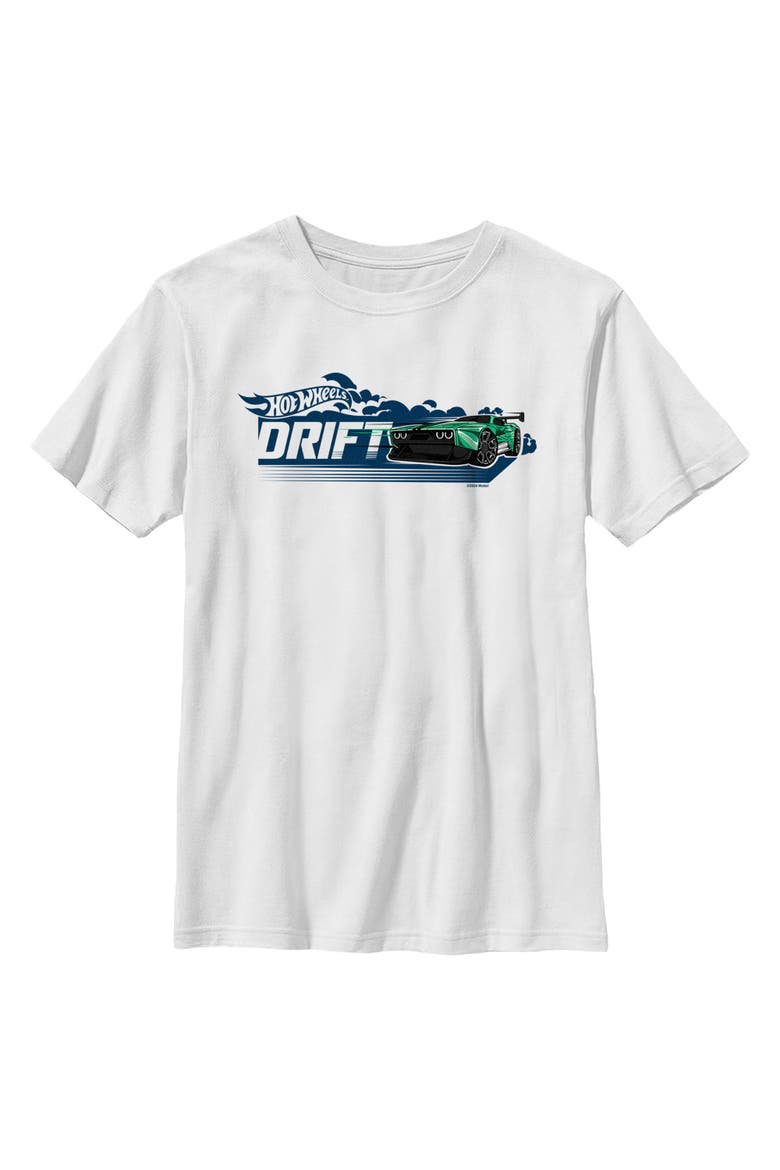 Boys Hot Wheels Count Muscula Drift T Shirt, Main, color, White