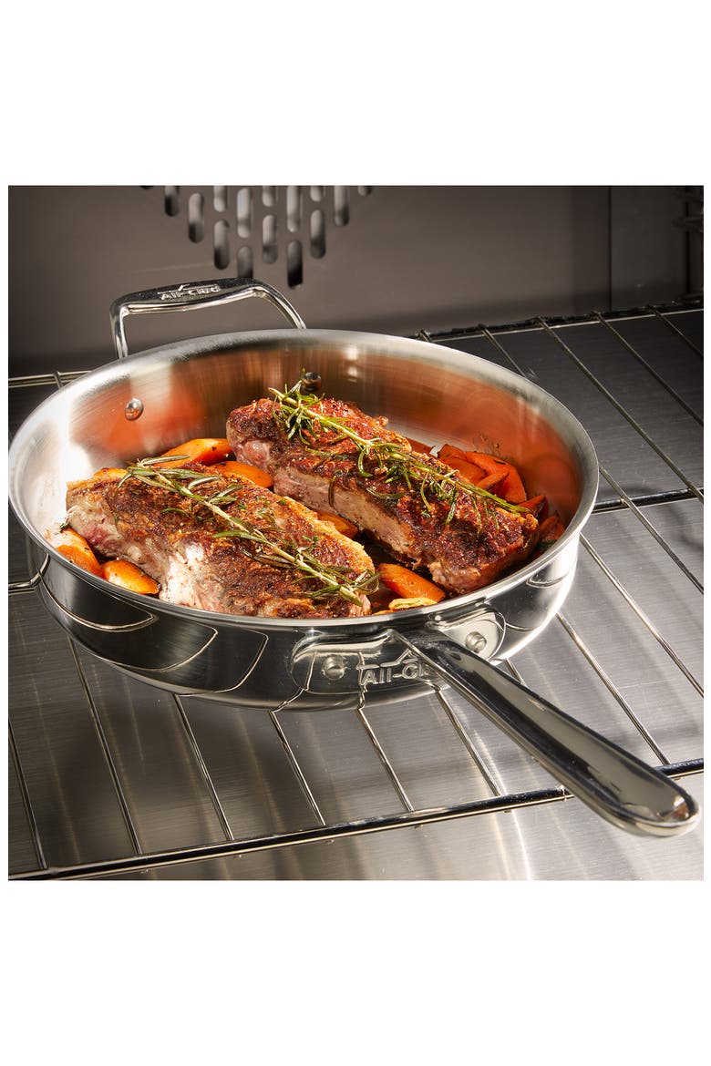 D3 6-Quart Sauté Pan With Lid, Alternate, color, SILVER