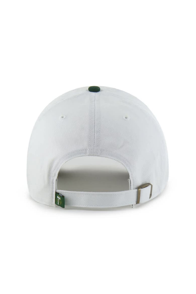 Men's '47  White Portland Timbers Two-Tone Clean Up Adjustable Hat, Alternate, color, White