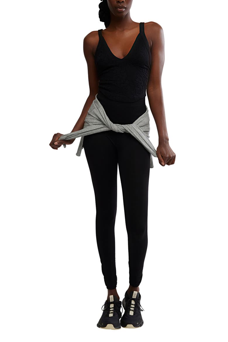 Daydream Rib Racerback Tank, Alternate, color, BLACK